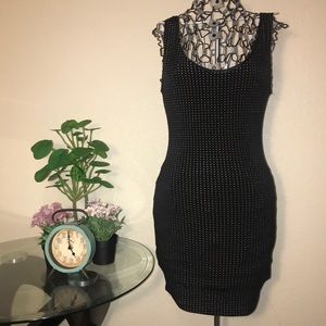 Forever 21 Gold Spotted Dress
